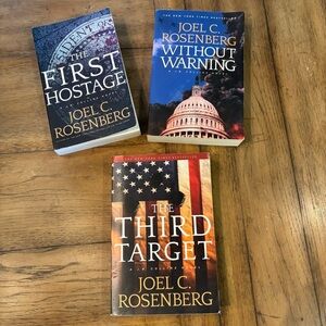 Joel C. Rosenberg Collection of 3 Books,Paperbacks, Summer Beach Vacation